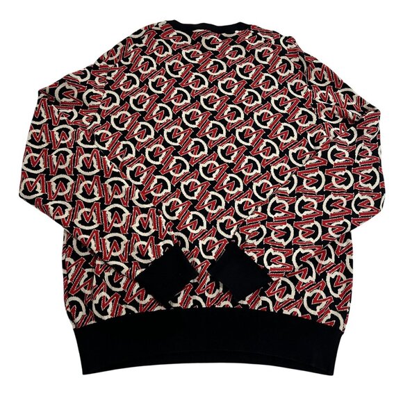 Moncler Girocollo Tricot Sweater in Black and Red - Picture 5 of 9